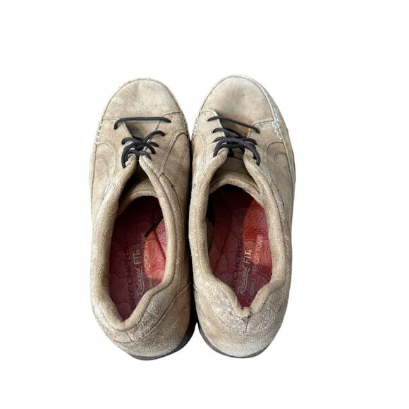 Skechers Shoes Womens 8.5 Relaxed Fit Bikers Curbed Sneakers 49336 Brown Suede - Picture 7 of 11